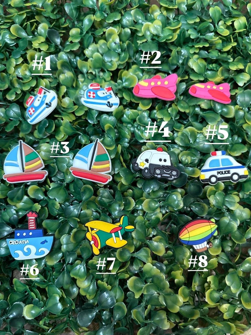 CROCS Multicolor Kids Vehicles & Boats Jibbitz Charms